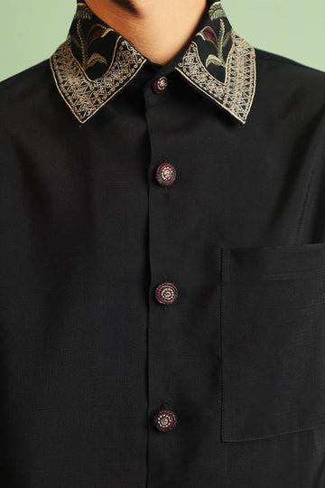 "Kyla" Embroidered Collar Shirt (Women)